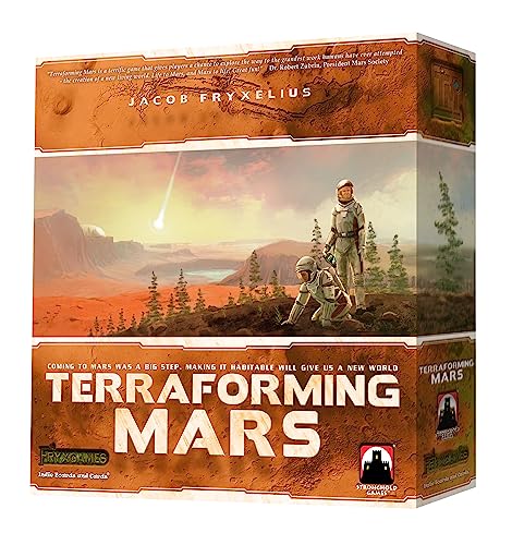 Stronghold Games , Terraforming Mars , Board Game , Ages 14+ , 1-5 Players , 90 - 120 Minute Playing Time, English