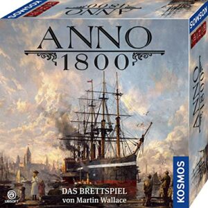 KOSMOS 680428 Anno 1800, Das Brettspiel zum beliebten PC-Spiel, Aufbau-Strategie-Spiel für 2-4 Spieler, Gesellschaftsspiel ab 12 Jahre, mit Originalgrafiken