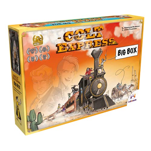 Ludonaute | Colt Express – Big Box | Grundspiel + Erweiterungen | Familienspiel | Brettspiel | 2-9 Spieler | Ab 10+ Jahren | 40+ Minuten | Deutsch