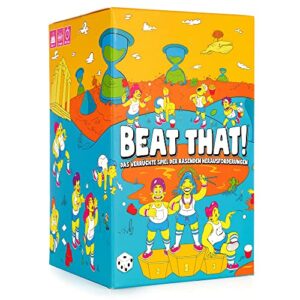 GUTTER GAMES Beat That! Brettspiel, Gesellschaftsspiele für Erwachsene, Das Verrückte Spiel Der Rasenden Herausforderungen, Partyspiele, Familienspiele - Lustige Geschenke