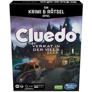 Hasbro Cluedo Verrat in der Villa, EIN Krimi- und Rätselspiel, kooperatives Familien-Brettspiel ab 10 Jahren, 1 − 6 Spieler, Multi