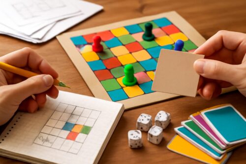 Brettspiel gestalten Anleitung – passendes Artikelbild