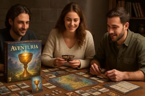 Aventuria Kelche der Macht als umfangreiches Abenteuer-Brettspiel