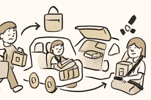 Mit Gurten sichern: Brettspiele auf Rückbank und im Laderaum fixieren – brettspiele im auto transportieren tasche