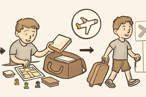 Die richtige Brettspiel-Tasche für die Flugreise (ohne Produktnennung) – brettspiele flugzeug tasche