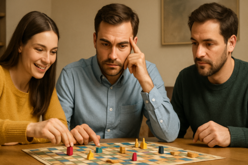 Spielpsychologie und Menschenkenntnis: So setzt du Taktiken bei Brettspielen richtig ein – passende Illustration